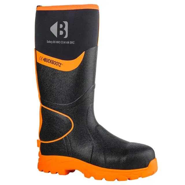 Weekendaanbieding Buckler Boots Werklaars Neopreen Zwart/Oranje S5 Maat 45