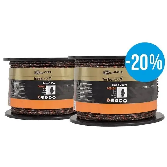 Alleen Vandaag Gallagher Cord TurboLine (6 MM / Terra) - 200 Meter