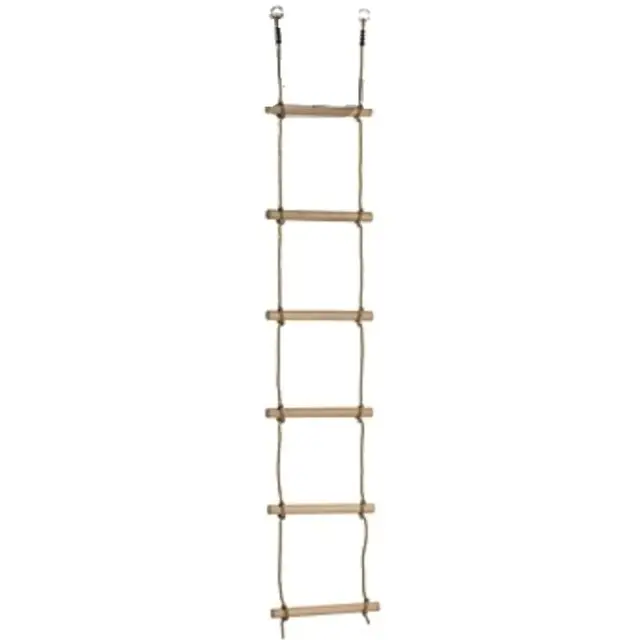 Weekendaanbieding Touwladder met 6 geoliede sporten lengte 235 cm