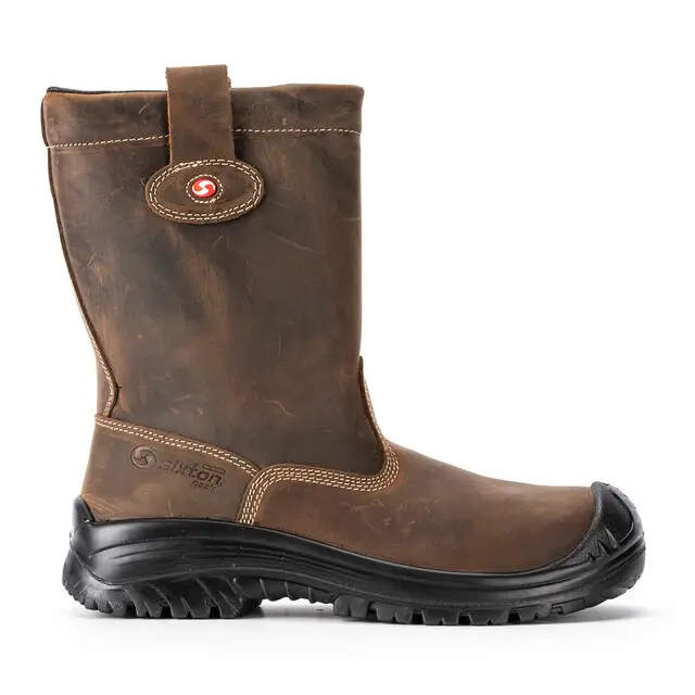 Gratis Verzending Sixton Peak Werklaars Montana S3 Donkerbruin Wol Gevoerd Maat 43