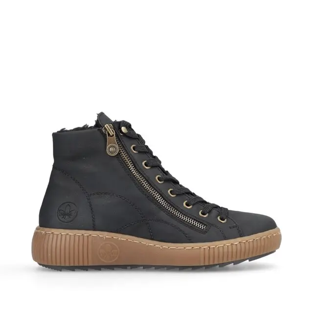 Koopje Rieker Dameslaars Veter/Rits Zwart Mt 40