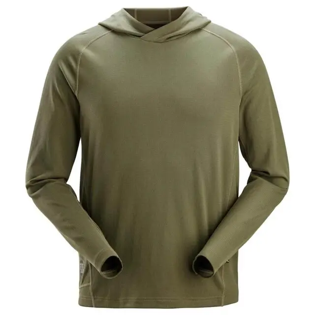 Alleen Vandaag Snickers Stay Fresh Hoodie Khaki Groen - Maat M