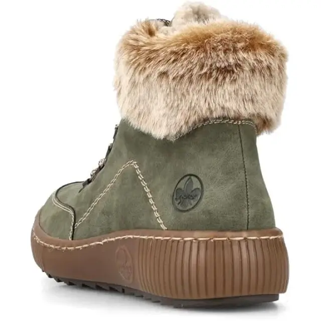 Luxe Rieker Dameslaars Veter Groen Mt 38