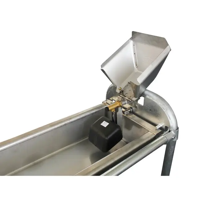 Beste Prijs Suevia Vlakkantelbare Drinkbak - 3/4" - RVS Inox - Bodembevestiging - Lage Uitvoering - 100 cm