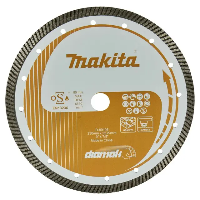 Makita Diamantschijf 230x22,23x2,6mm Op = Op