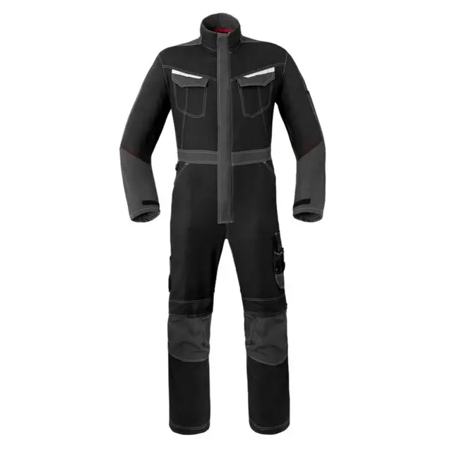 Havep Attitude Polyester/Katoen Overall 20199 Zwart/Charcoal Grijs Maat 46 Gecertificeerd