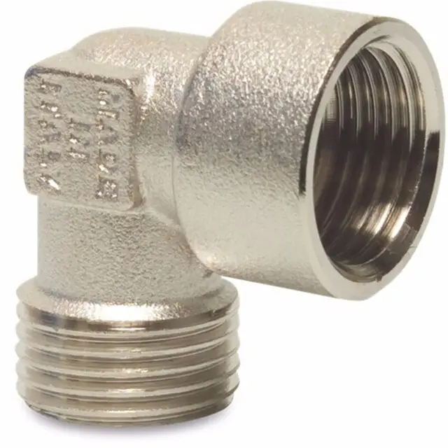 Authentiek Multi-Fit Knie 90° messing 3/4 inch