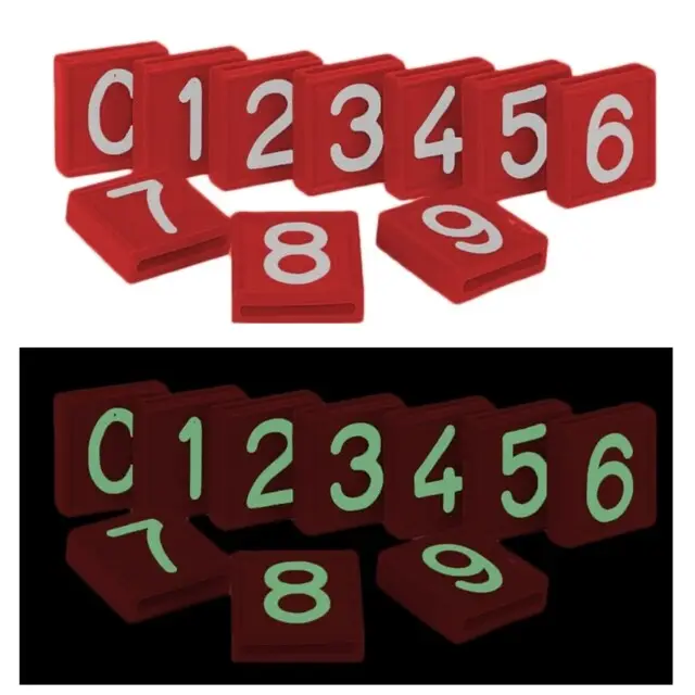 Actieprijs CRS 1 Kokernummer (Rood / Glow in the Dark / Nummer 1) - Box A 10 Stuks