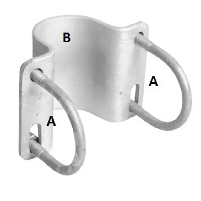 Kapbeugelklem - 2 Duims x 1 1/2 Duims Trendy