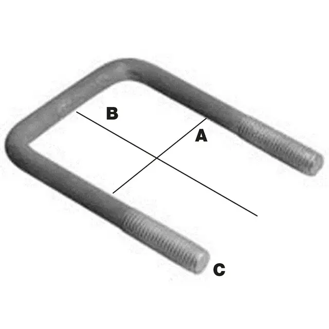 Lage Prijs Draadbeugel M8 (Rechthoekig RVS) - 42 x 136MM