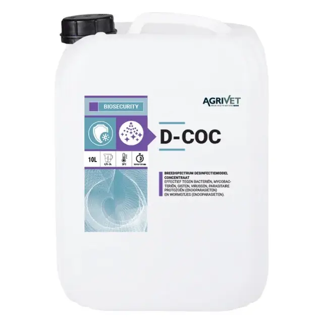 Aanbieding Agrivet D-CoC Desinfectiemiddel - 10 Liter