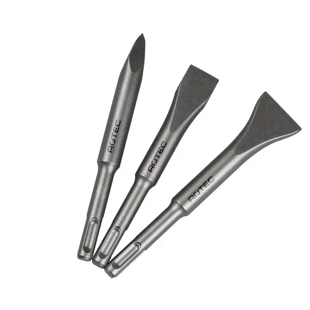 Rotec SDS+ Beitelset Type '215' - 3-delig - 140 mm Gereduceerde Prijs