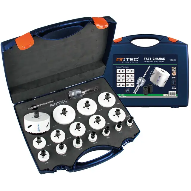 Rotec Gatzagenset Type '527 FC - MAX - 19-delig - Ø19-92 mm Lage Prijs