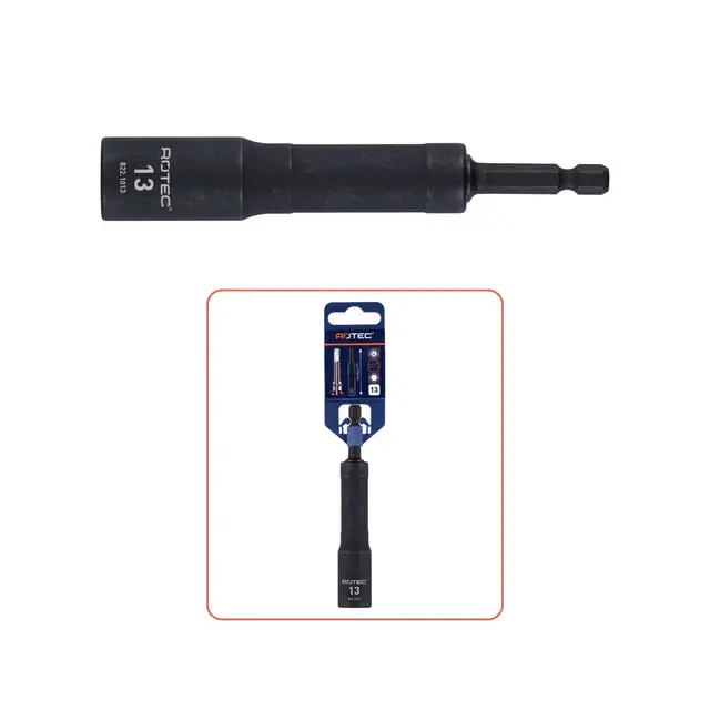 Dagaanbieding Rotec Flexibele Hoekdopsleutel 15° - E6.3 1/4" - SW 19 x 115 mm