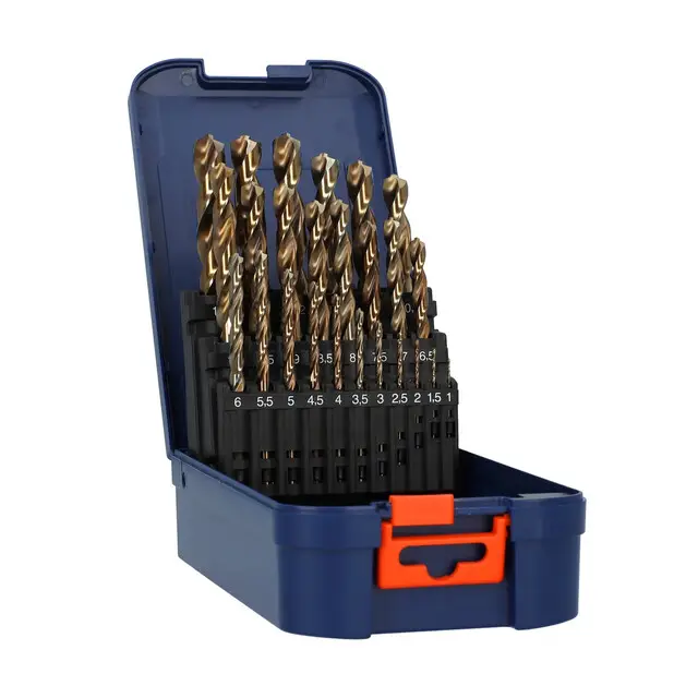 Rotec HSS-E Spiraalborenset Type '116 N - Ø1-13 mm - 25-delig Op = Op