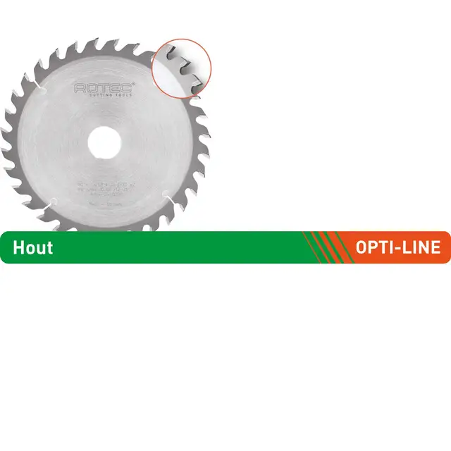 Rotec Opti-Line HM Cirkelzaagblad - 24-tands - Ø190 x 1,7 x 20 mm Must-Have