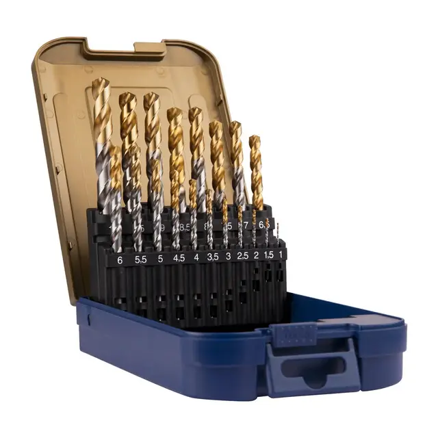 Rotec HSS-G Spiraalborenset Type '102T HD-S -Ø1-10 mm - 19-delig Authentiek