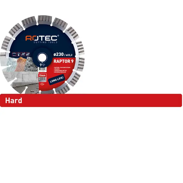 Dagaanbieding Rotec Diamantzaagblad Raptor 9 - Ø300 x 20 mm