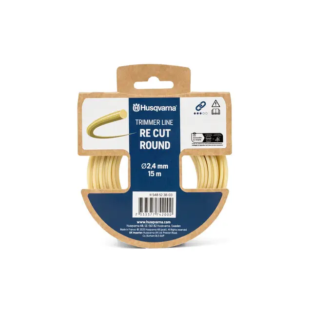 Rechtstreeks Van De Fabrikant Maaidraad Re Cut Rond 2,4mm 15m Beige Verpakking Husqvarna