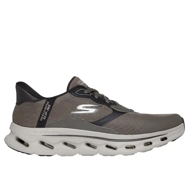 Skechers Slip-Ins Dark Taupe Synthetic Textile Maat 43 Plaats Bestelling