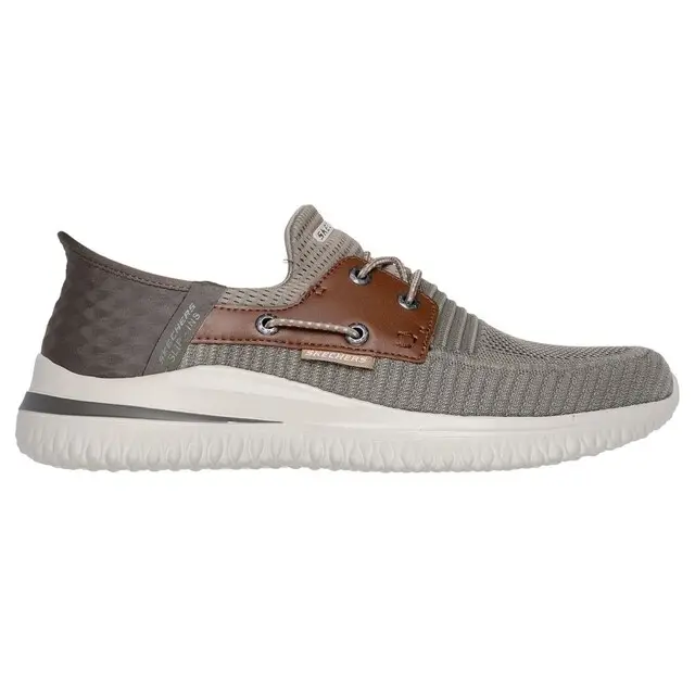 Skechers Delson 3.0 - Roth Taupe Bruin 44 Favoriet