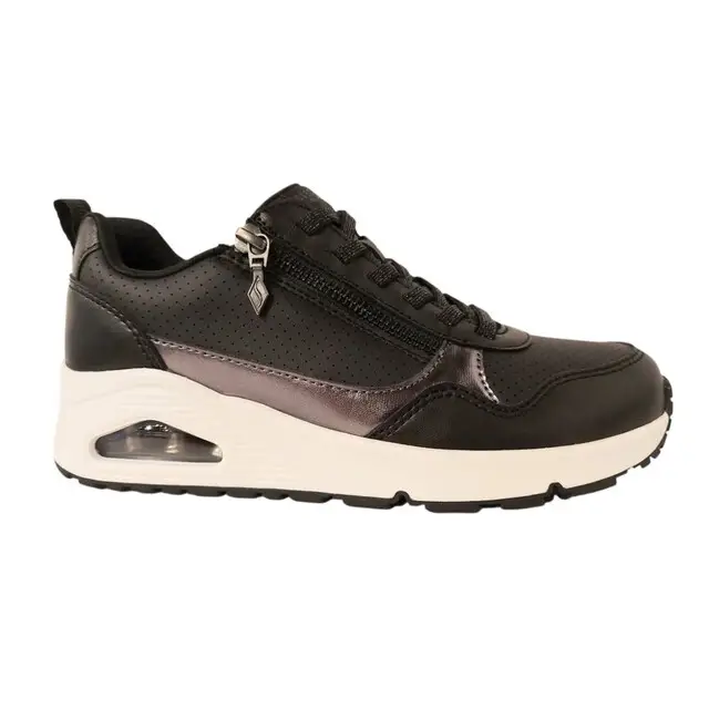 Skechers Sneaker Black Duraleather Mesh Maat 39.5 Koop Online