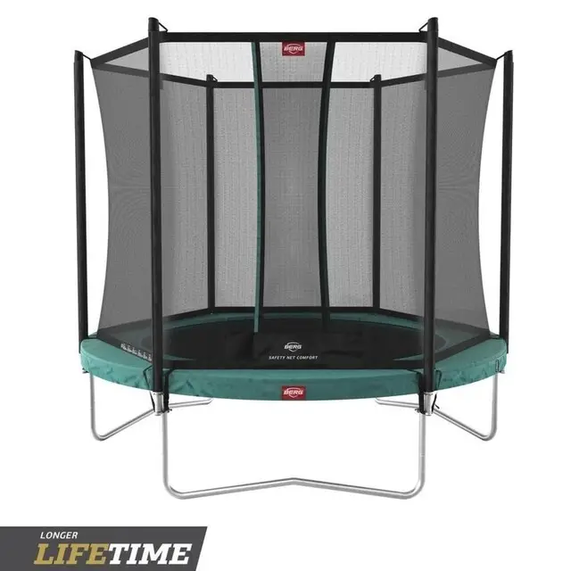 BERG Trampoline Favorit Regular Groen - Ø 330 cm Safety Net Comfort Laatste Kans