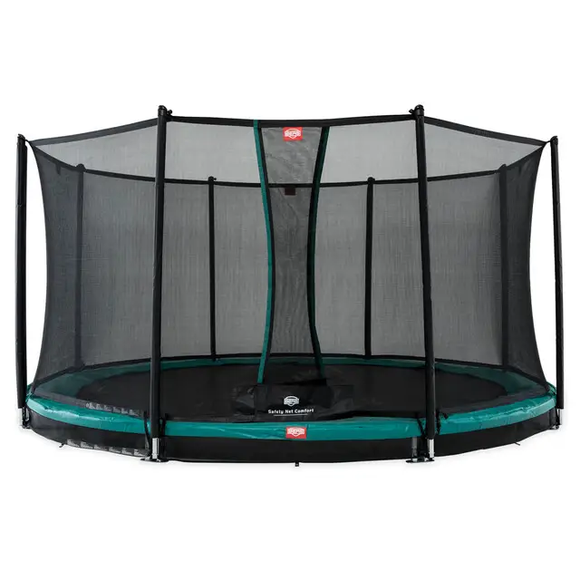Hoge Kwaliteit BERG Trampoline Favorit Inground Rond Groen - Ø 330 cm (incl. Safety Net Comfort)