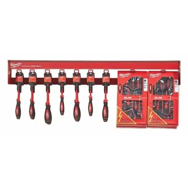 Milwaukee 1m Rij - VDE Slim Schroevendraaiers Geld-Terug-Garantie