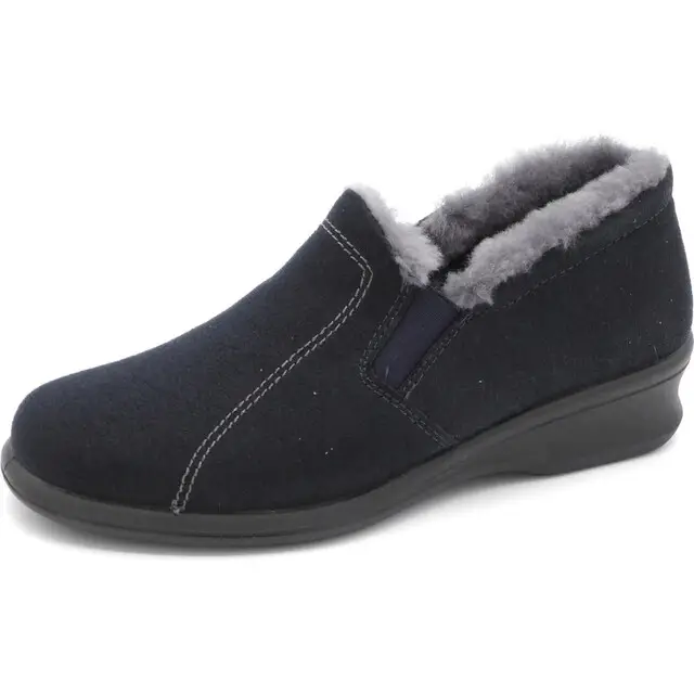 Weekendaanbieding Rohde Pantoffel 50 Microvelours Blauw - Maat 39,5