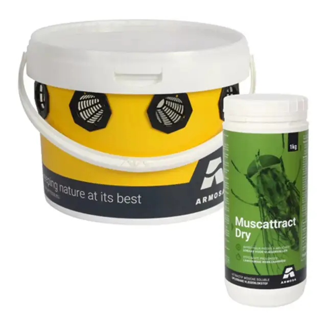 Armosa Muscado Trap vliegenval Emmer + Lokaas 1kg In De Mode