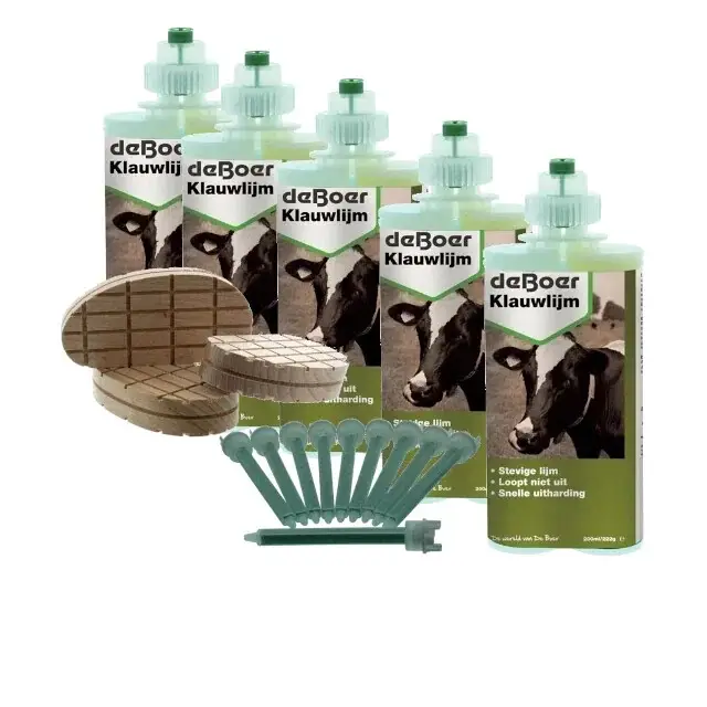 De Boer Klauwlijmset - 210 ML – 100 Behandelingen Laatste Versie