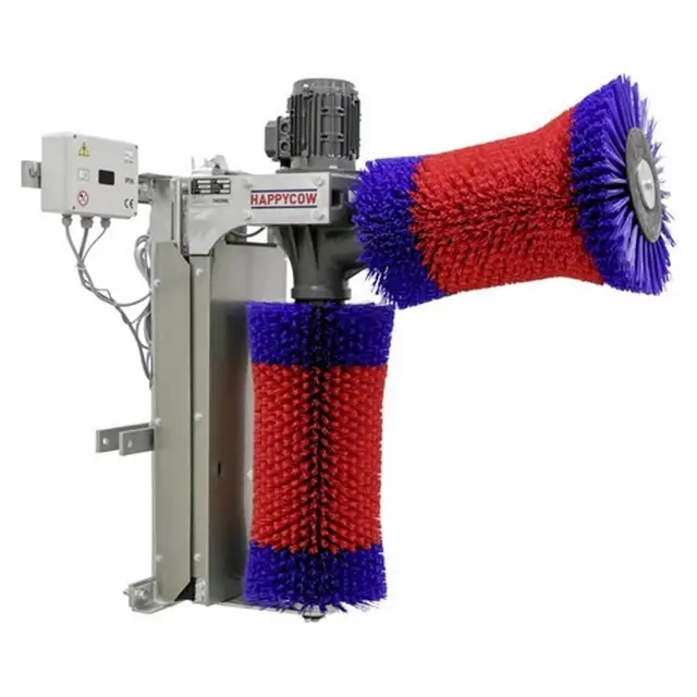 HappyCow - Roterende Koeborstel Duo Handgemaakt