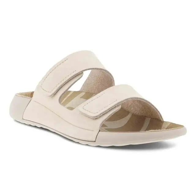 ECCO Cozmo Sandalen Dames Lea Limestone - Maat 42 Handgemaakt