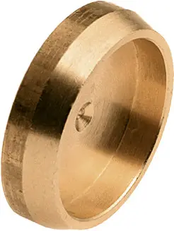 Veilige Betaling Bonfix knelkoppeling - Afsluitplaat - 15mm - Messing