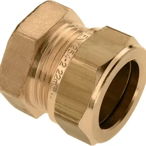 Authentiek Bonfix knelkoppeling - Eindkoppeling - 28mm - Messing