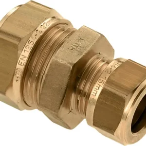 Betrouwbaar Bonfix knelkoppeling - Rechte verloopkoppeling - 15mm x 10mm - Messing