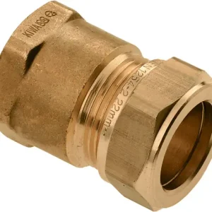 Bonfix knelkoppeling - Schroefbus - 1/2” x 10mm - Messing Limited Edition