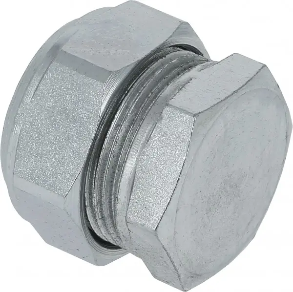 Bestel Nu Bonfix Staalverzinkte knelfitting - Eindkoppeling 207 - 1 x knel - 22mm