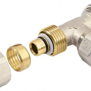 Bonfix - Alu-Knelfitting - T-koppeling - 3 x alu-knel - 20mm x 20mm x 20mm Authentiek