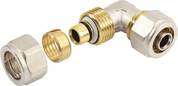 Bonfix - Alu-Knelfitting - Kniekoppeling - 2 x alu-knel - 25mm x 25mm Professioneel