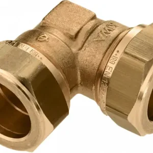 Bonfix knelkoppeling - Kniekoppeling - 10x10mm - Messing Flitsaanbieding