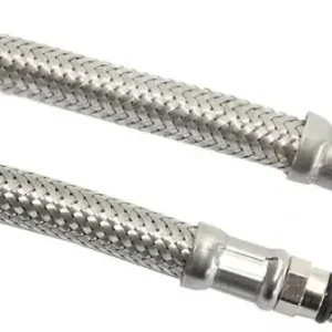 Flexibele aansluitslang - rvs gevlochten - binnendraad x buitendraad - 3/8” x M10(kort) - DN8 - lengte 50cm Origineel