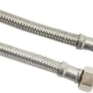 Flexibele aansluitslang - rvs gevlochten - binnendraad x buitendraad - 3/8” - DN8 - lengte 30cm Tijdelijk Beschikbaar