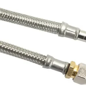 Modern Flexibele aansluitslang - rvs gevlochten - knel x buis - 10mm x 10mm - DN8 - lengte 60cm