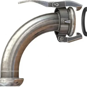 Dallai bocht 90gr M-deel x V-deel - type C - verzinkt - 133 mm Laatste Versie