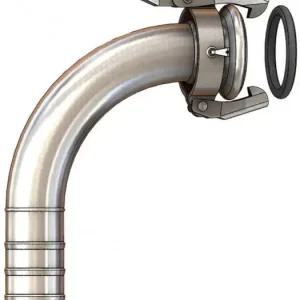 Dallai bocht 90gr M-deelxslangtule - type C - verzinkt - 108 x 100 mm Nieuw Model