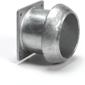 Nieuw Model Dallai V-deel + buis x vierkantflens - type C - verzinkt -216 mm x 200 mm