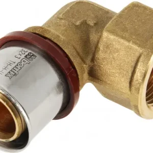 Superprijs Bonfix Perskoppeling - 1x Alu-pers 1x Binnendraad - Kniekoppeling - 1” x 32mm