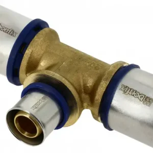 Laatste Kans Bonfix Perskoppeling - 3x Alu-pers - T-koppeling - verlopend - 40 x 26 x 40mm